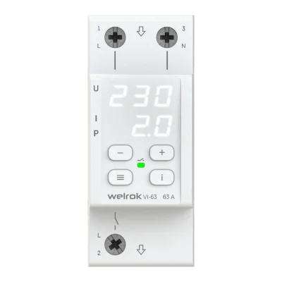 Реле напряжения с контролем тока Welrok VI-63